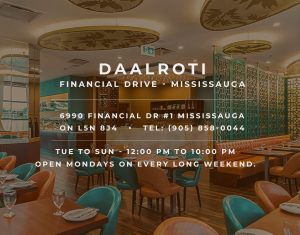 Oakville – DAAL ROTI – CANADA